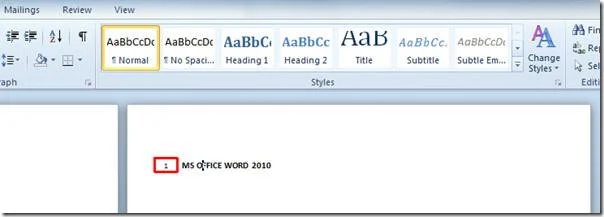 Word 2010: Zeilennummer in Dokument einfügen
