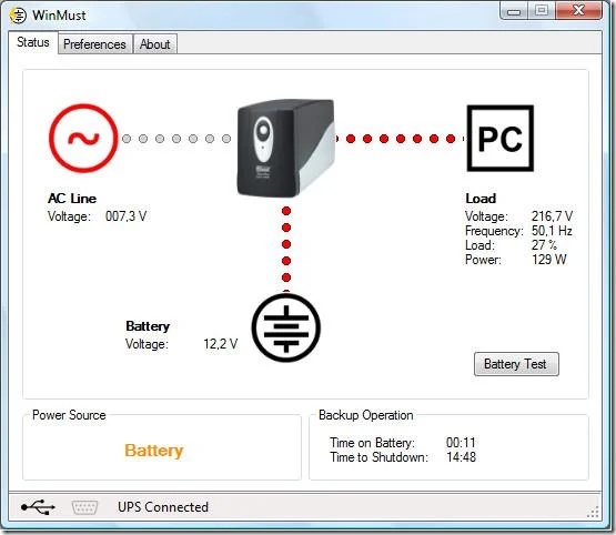 Monitorare e controllare l'UPS Mustek con WinMust [Windows]