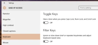 在 Windows 10 中取得 Caps、Num、Scroll Lock 的音訊通知