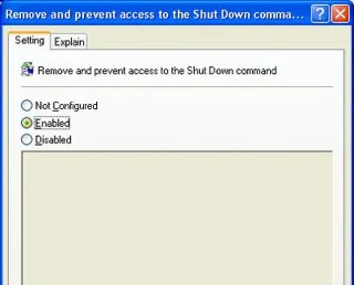 Evitar el cierre de sesión y el apagado de una computadora con Windows XP