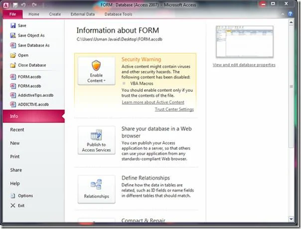 Microsoft Office Access 2010: quali sono le novità?