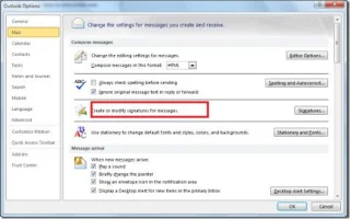 Come aggiungere firme in Outlook 2010