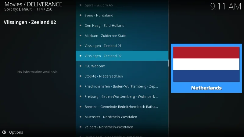Дополнение Deliverance для Kodi (альтернатива Sports Devil)