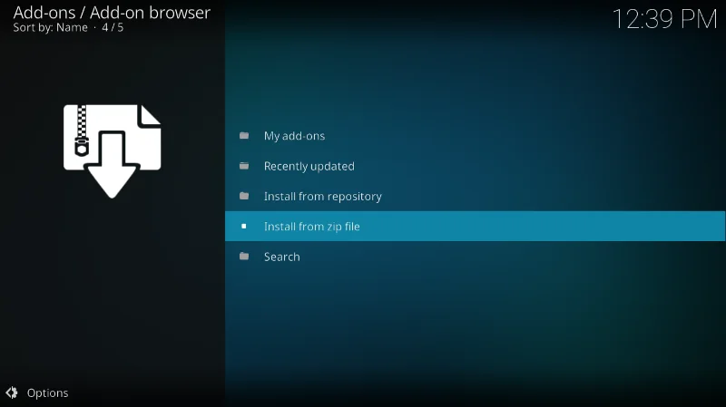 Componente aggiuntivo F_50ci3ty (Fsociety) per Kodi: installazione e funzionalità