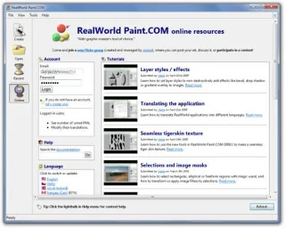Modifica le immagini con livelli ed effetti utilizzando RealWorld Paint.COM