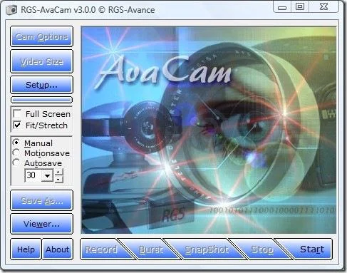 AvaCamを使ってウェブカメラで動画を録画し、写真を撮る
