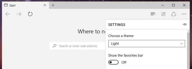 Habilitar la barra de favoritos e importar favoritos en el navegador Edge (Windows 10)
