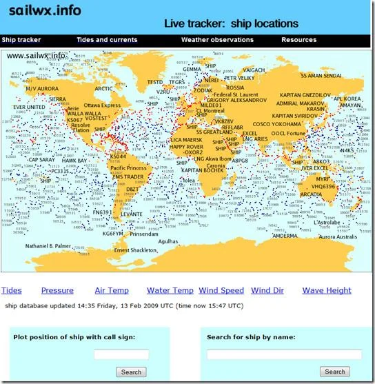 Sailwxで船舶の正確な位置を追跡する方法