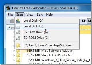 TreeSize Free：分析磁碟空間的簡單工具