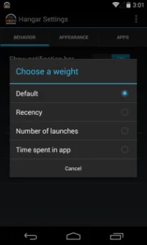 Hangar: accedi alle app utilizzate di frequente dal cassetto delle notifiche