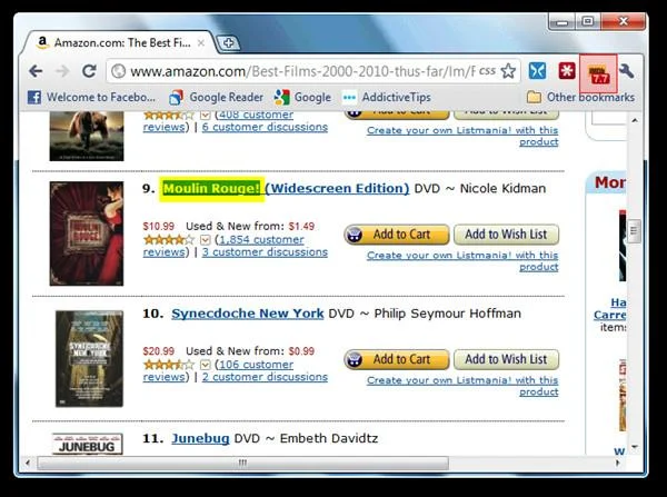 Visualizza le classificazioni dei film IMDb in Google Chrome [estensione]