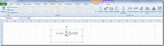 So fügen Sie Gleichungen in Excel 2010 ein
