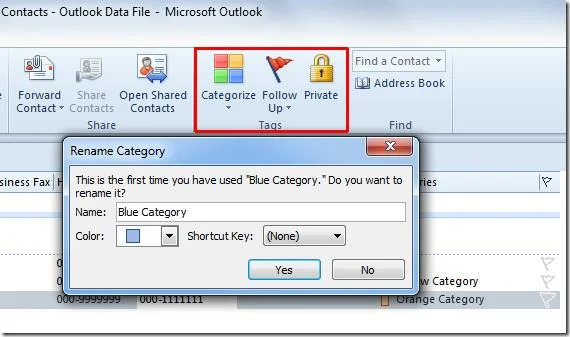 Руководство пользователя по контактам адресной книги Outlook 2010
