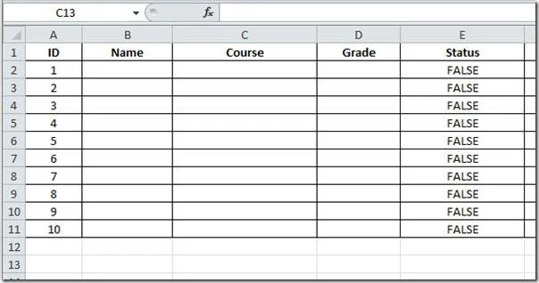 Excel 2010: Datenüberprüfungsliste