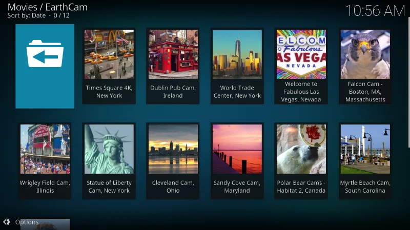 EarthCam-Add-on für Kodi – Installationsanleitung, um die Welt zu sehen