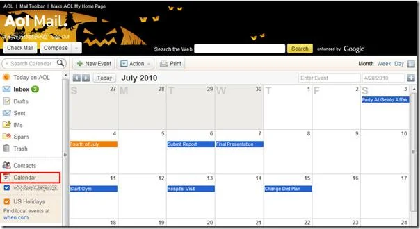 Importieren Sie den Google- und AOL-Kalender in Outlook 2010