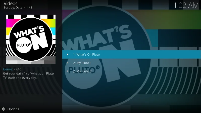 Pluto.tv-Add-on für Kodi: Installation und geführte Tour