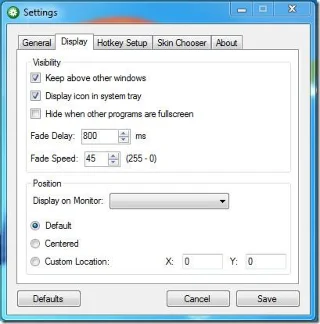 Indicador de control de volumen en pantalla para Windows
