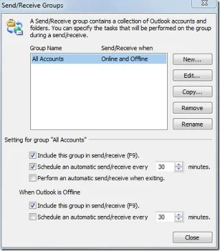 Outlook 2010 – Übersicht zum Senden/Empfangen