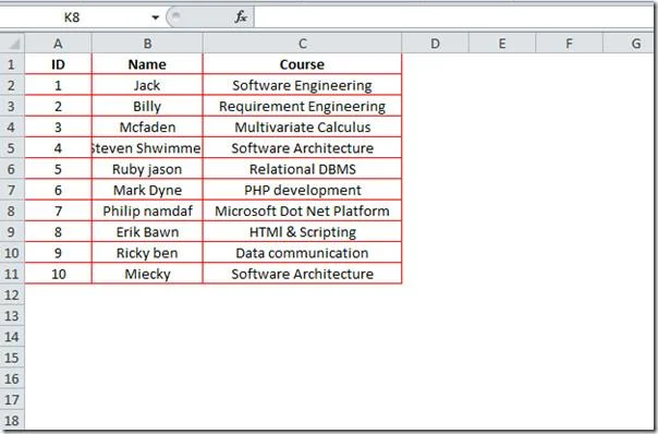 Excel 2010: Gitternetzlinien ändern, entfernen, drucken