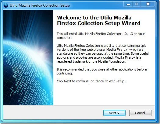 使用 Utilu Mozilla Firefox Collection 安裝多個版本的 Firefox 使用 Utilu Mozilla Firefox Collection 安裝多個版本的 Firefox