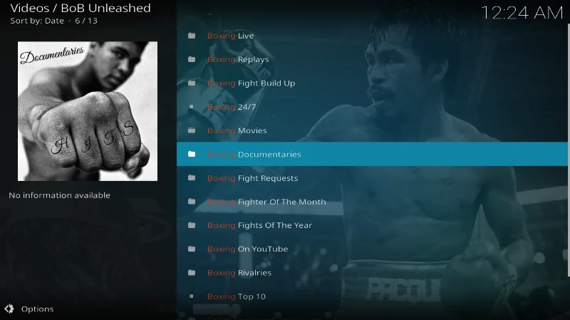 Add-on BoB Unleashed, libera la potenza di Kodi