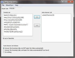 Aceptar automáticamente llamadas de Skype de contactos seleccionados (incluidos vídeos)