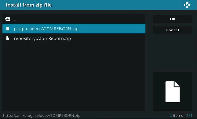 Atom Reborn Kodi Add-on – Installation und Funktionen