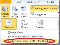 Microsoft Outlook 2010 보기 유형