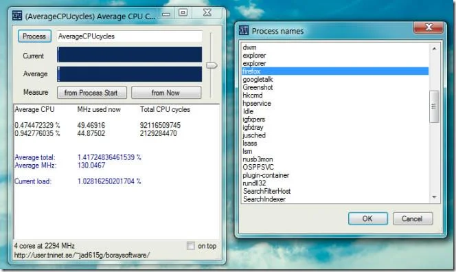 平均CPUサイクル: Windowsプロセスの平均CPU使用率を確認する