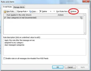 Outlook 2010: E-Mail-Regeln sichern/exportieren