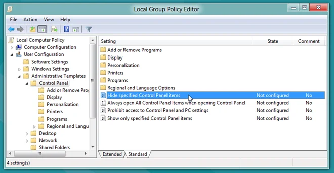 Cómo ocultar herramientas o subprogramas específicos del Panel de control de Windows 10 y 11 [Consejo]