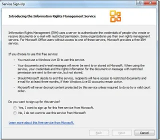 Outlook 2010: Verwaltung von Informationsrechten