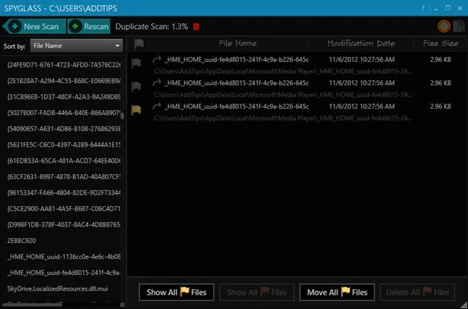 Spyglass è un analizzatore grafico dell'utilizzo del disco e un programma per la rimozione di file duplicati per Windows