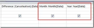 MS Access 2010 DATE-Funktionen
