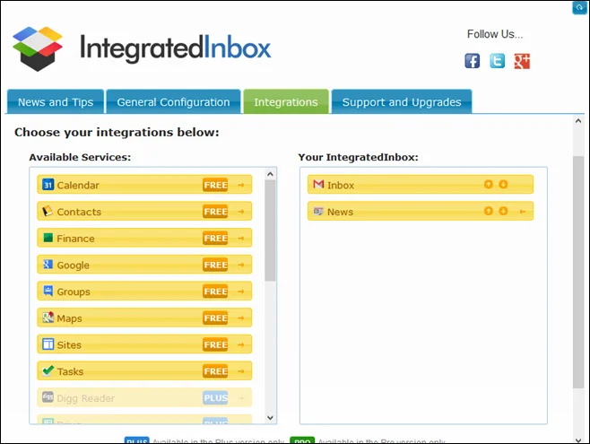 Firefox の IntegratedInbox で Gmail からすべての Google アプリにアクセス