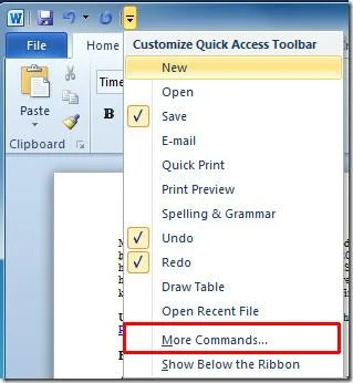 Word 2010 Dokument sperren