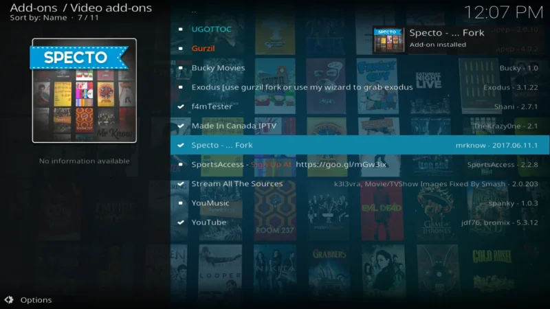 Дополнение Specto Kodi – Как установить и использовать Specto