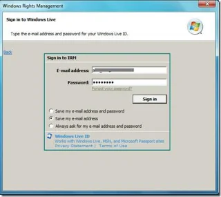 Outlook 2010: Verwaltung von Informationsrechten