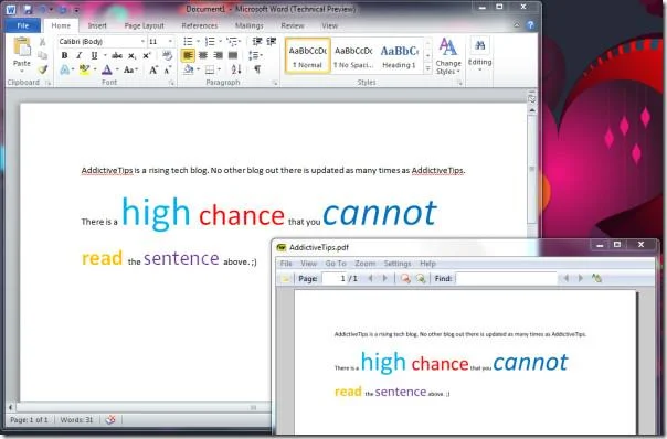 Konvertieren Sie Word, Excel, PowerPoint in PDF – Microsoft Office 2010