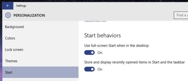 Windows 10でピン留めせずにタスクバーに最近開いた項目を表示する