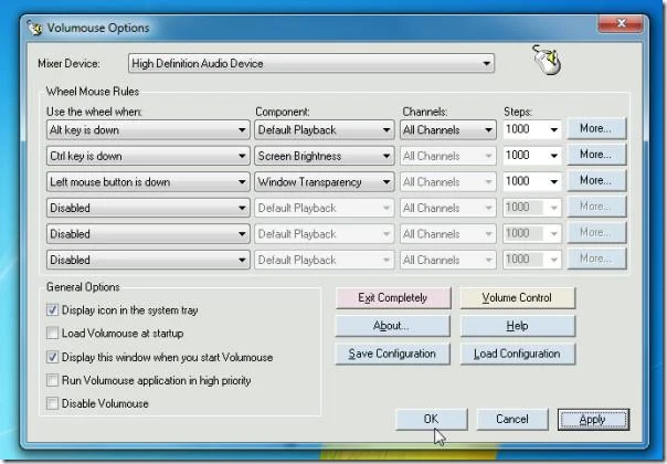Volmouse: Controller multifunzionale su schermo per le funzioni di Windows