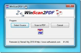 WinScan2PDF：無需使用 PDF 印表機即可將文件掃描為 PDF 文件