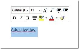 Cómo deshabilitar la mini barra de herramientas en Microsoft Word 2010
