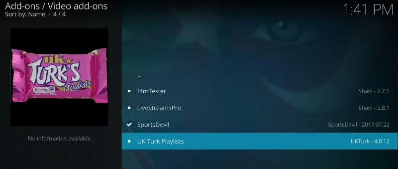 Installieren Sie das UK Turk Playlists-Add-on für Kodi, funktionierende Quellen und Repos