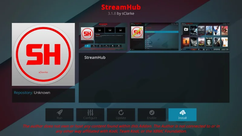 Дополнение StreamHub Kodi: безопасен и законен ли StreamHub?
