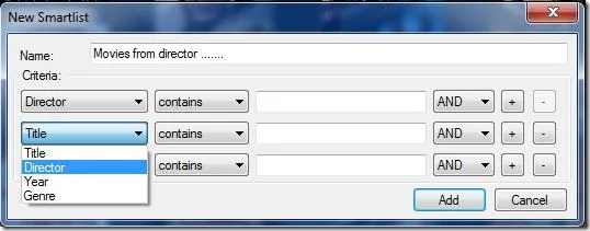 Software organizador de películas con doble función