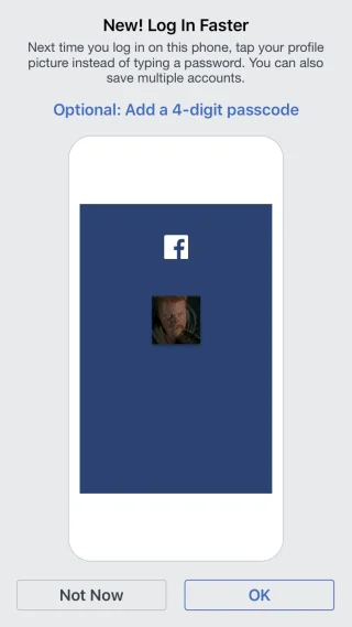 Come abilitare o disabilitare l'accesso tramite immagine del profilo per l'app Facebook