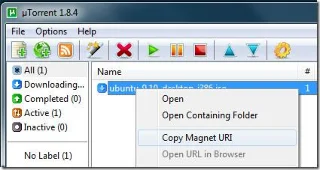 使用 uTorrent 和 Magnetizer 創建 Torrent 磁力鏈接
