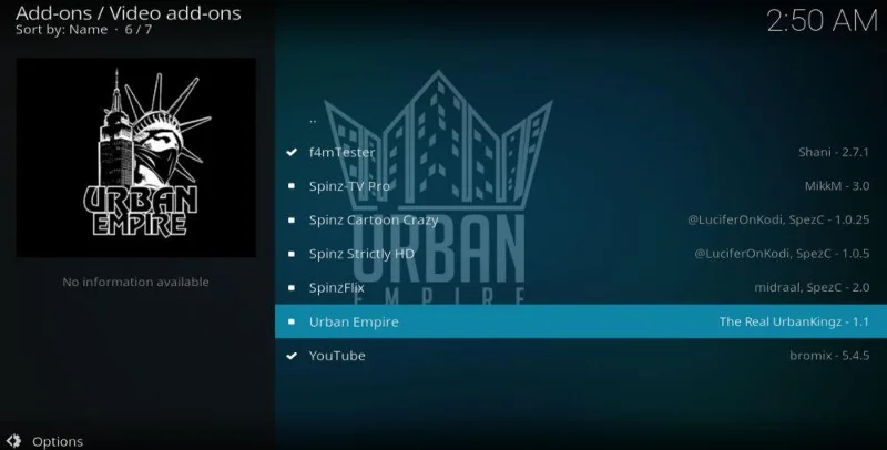 Componente aggiuntivo Urban Empire Kodi: come installarlo e utilizzarlo